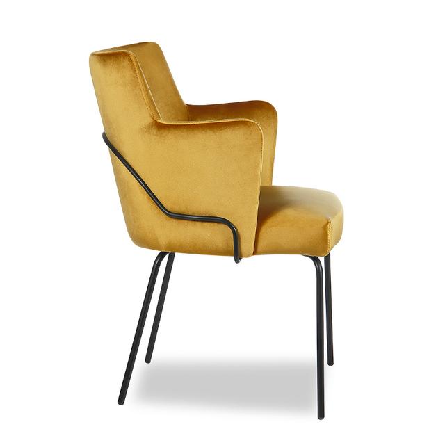 Louvre Armchair, Tubular Metal Frame