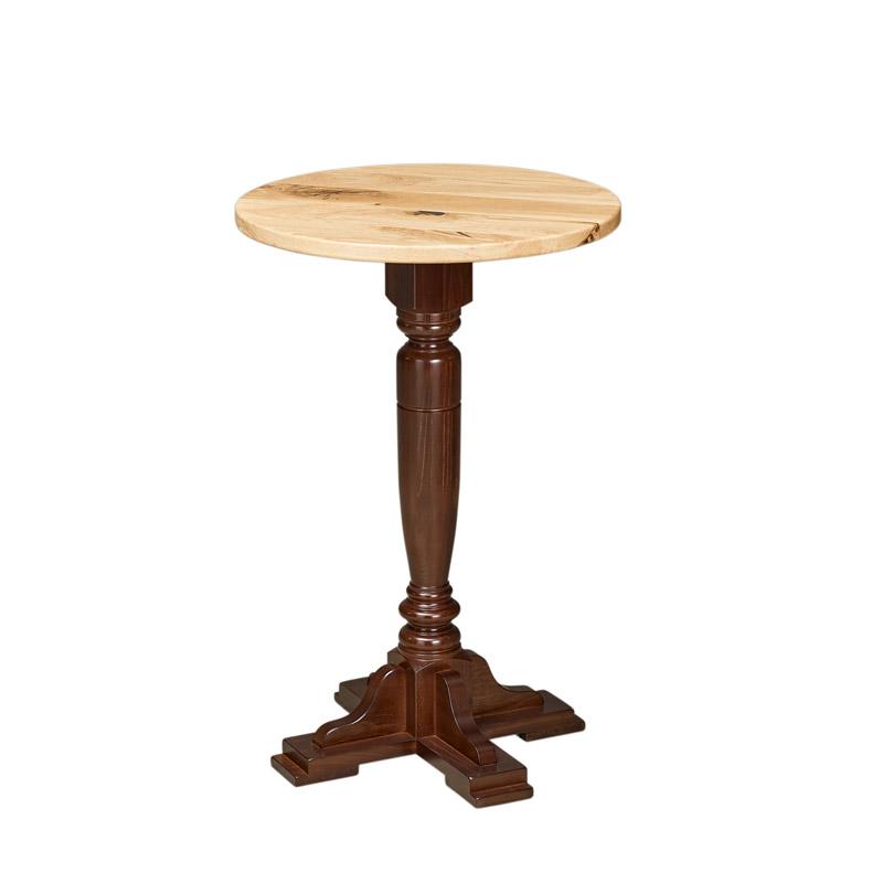 Harley poseur table base in solid beech Image 1