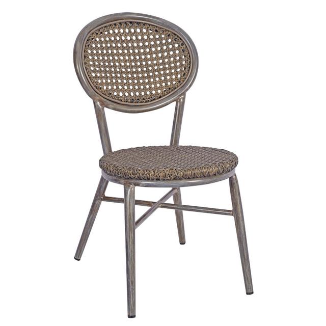 Lille Stackable Side Chair, Grey