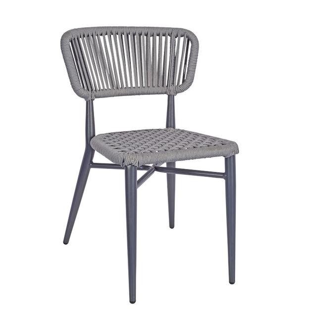 Madrid Stackable Side Chair, Grey