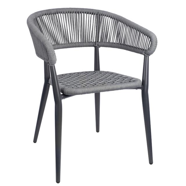 Madrid Stackable Armchair, Grey