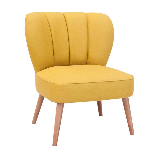Cocktail Lounge Chair, Fluted Back