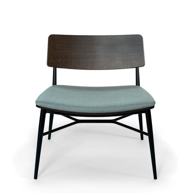Naika Lounge Chair, Open Wooden Back