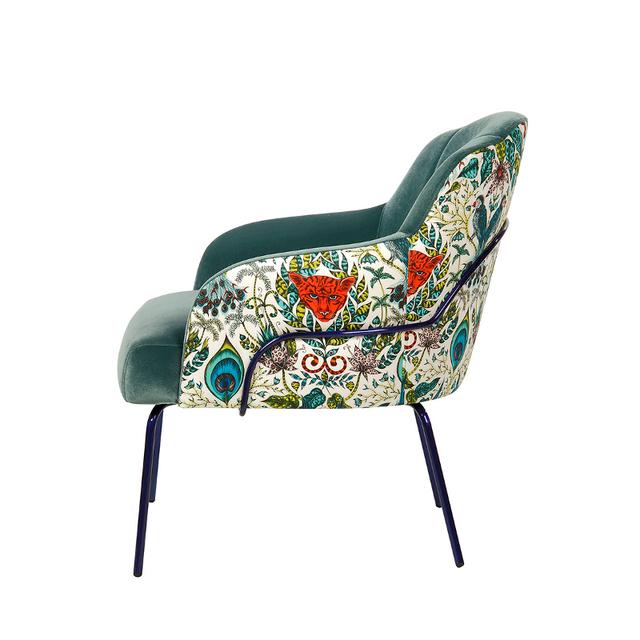London Lounge Chair, Tubular Metal Frame