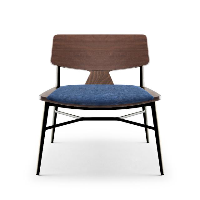 Naika 2 Lounge Chair, Upholstered Seat