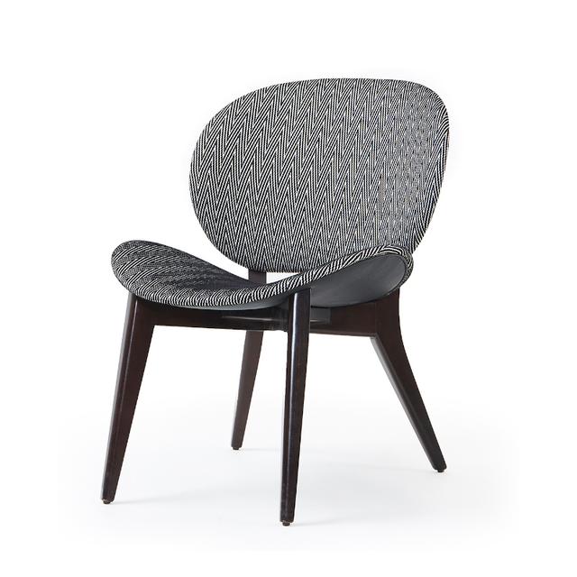 Curve Lounge Chair, Upholstered Seat and Back