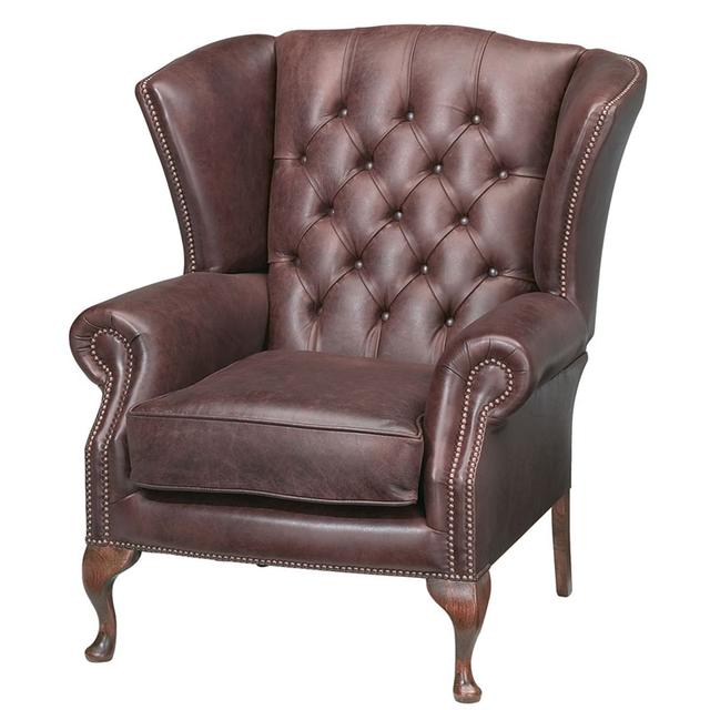Burleigh Wing Chair, Buttoned Back