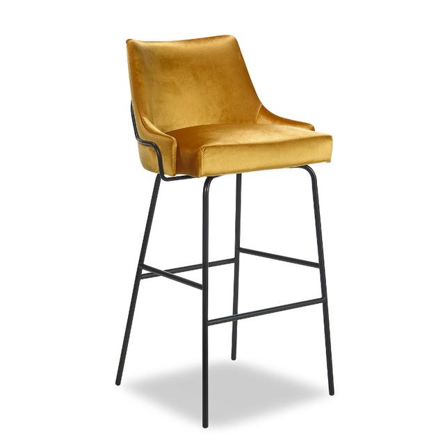 Louvre Bar Stool, Tubular Metal Frame