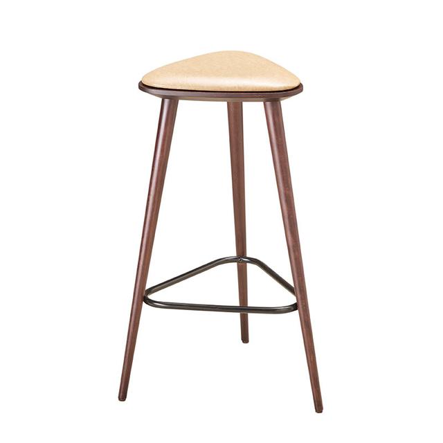 Trio Bar Stool, Upholstered Seat