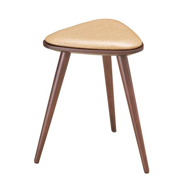 Trio Low Stool, Upholstered Seat