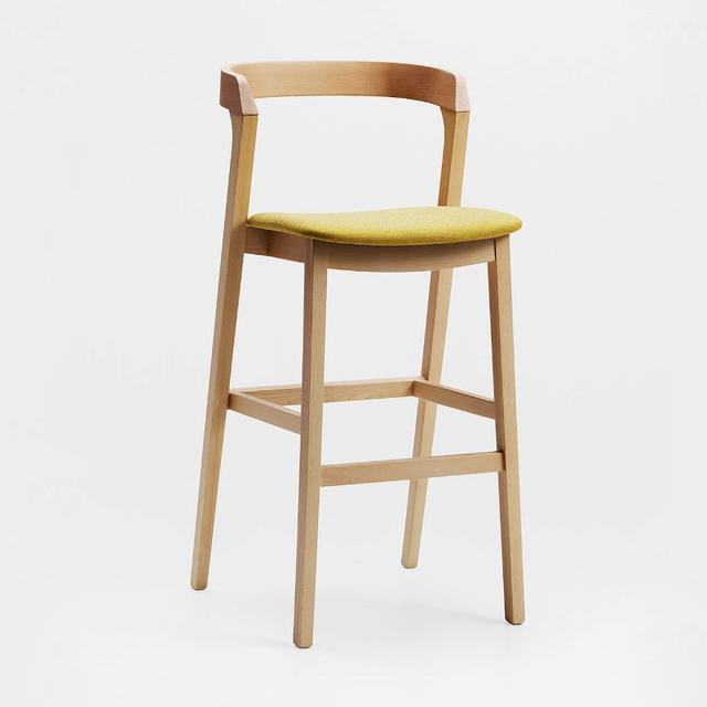 Arco Bar Stool, Upholstered Seat
