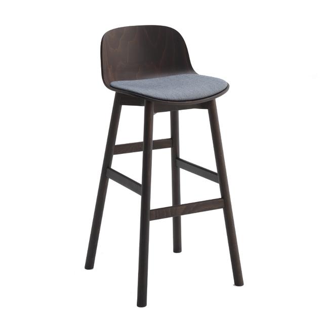 Ribbon Bar Stool, Upholstered Seat