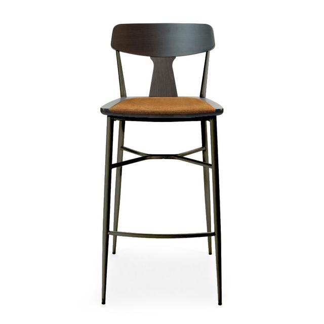 Naika 2 Bar Stool, Upholstered Seat