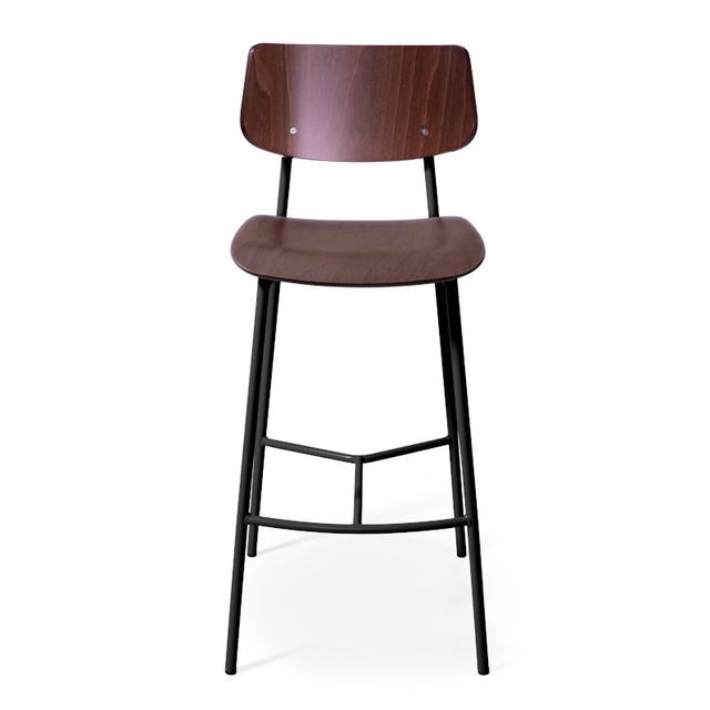Meadow Bar Stool, Wood Seat & Back