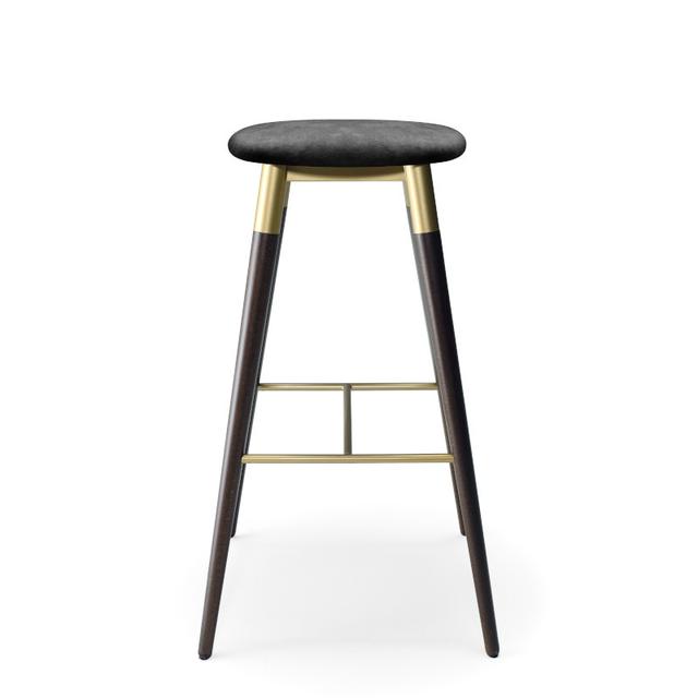 Xenia Bar Stool, No Back, Upholstered Seat