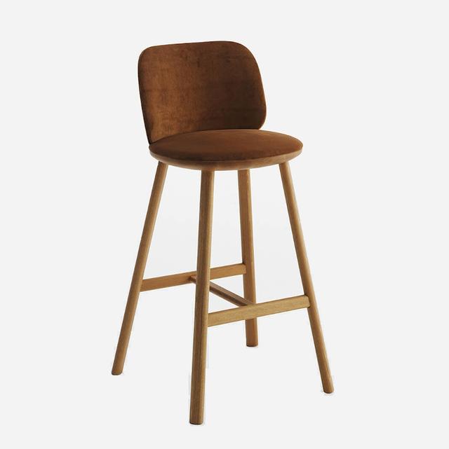 Palmo 1 Bar Stool, Veneer Outer Bank