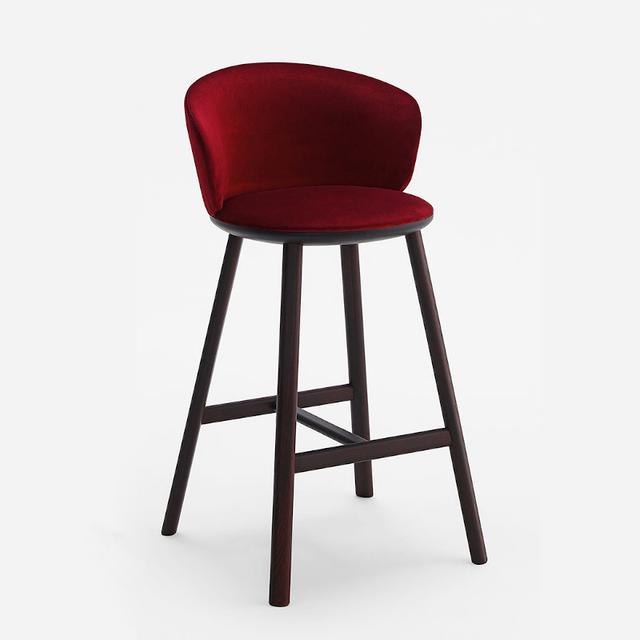 Palmo 2 Bar Stool, Upholstered Seat and Back