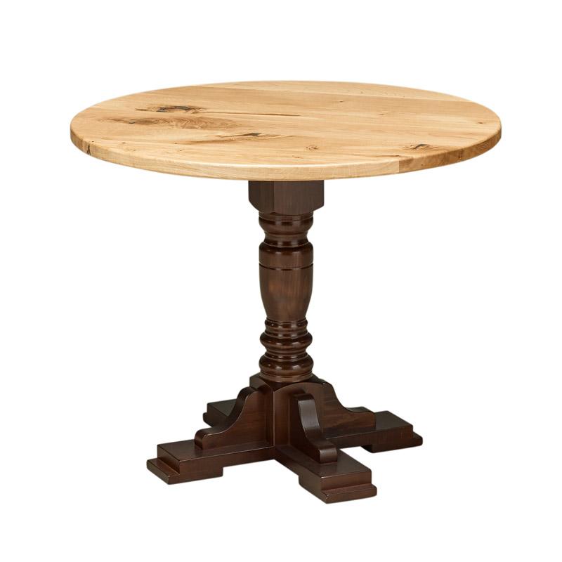 Harley large pedestal table base in solid beech 