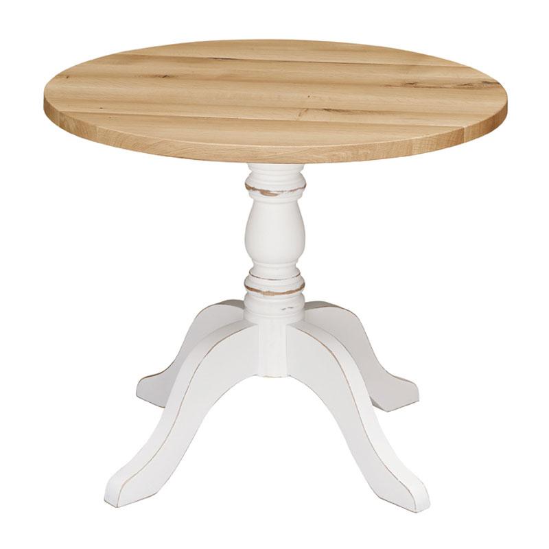 Classic four leg pedestal table base in solid beech