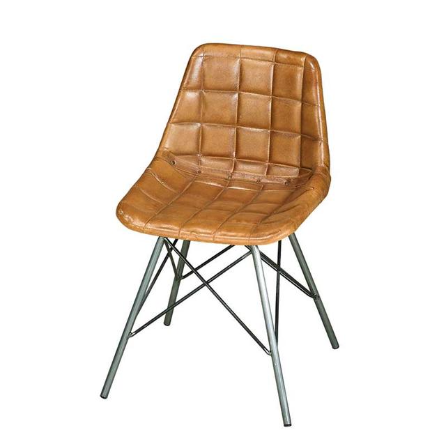 Hackney Side Chair in Leather