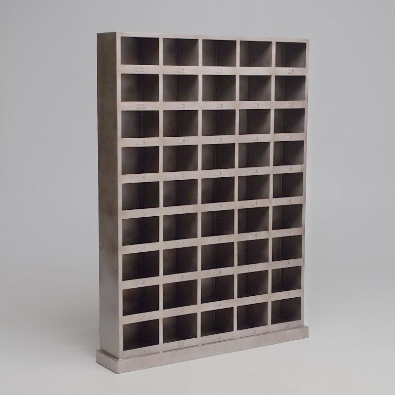Pigeonhole metal cabinet with 45 compartments Image 1