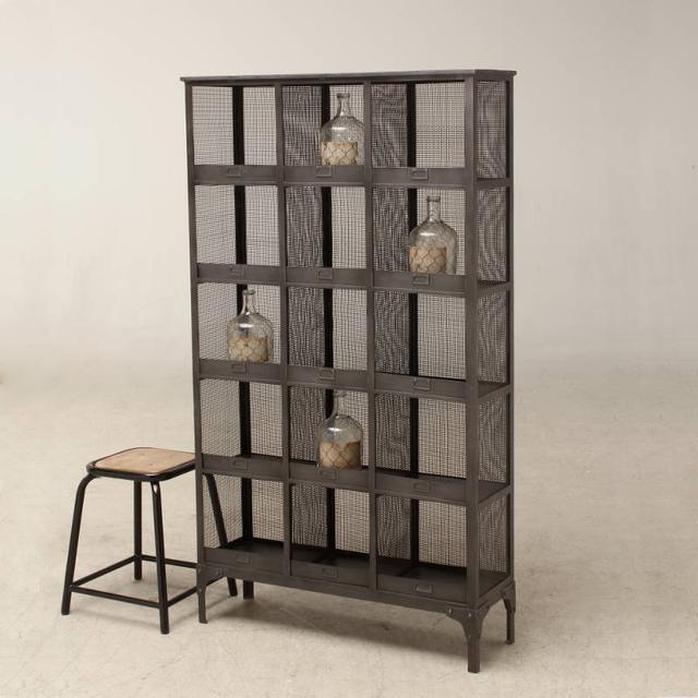 Iron Pigeonhole Shelving Unit