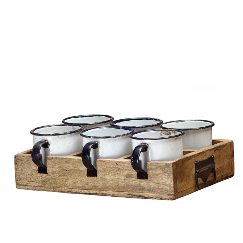 Tray with mugs Image 1