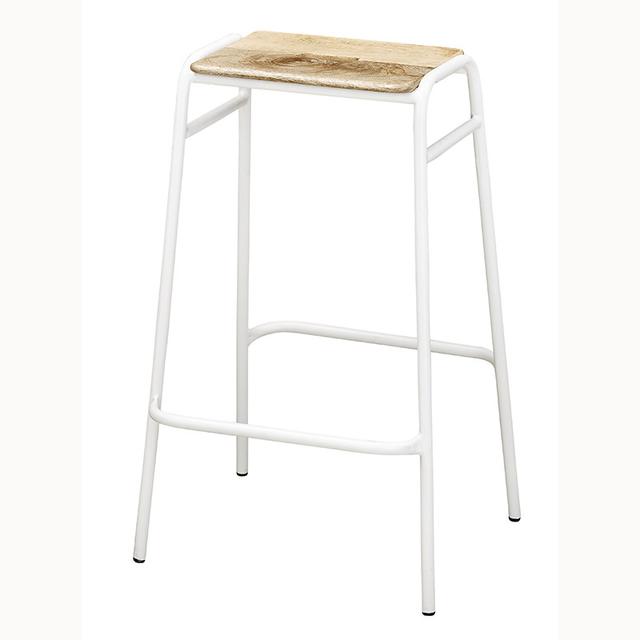 Dansk Bar Stool, White
