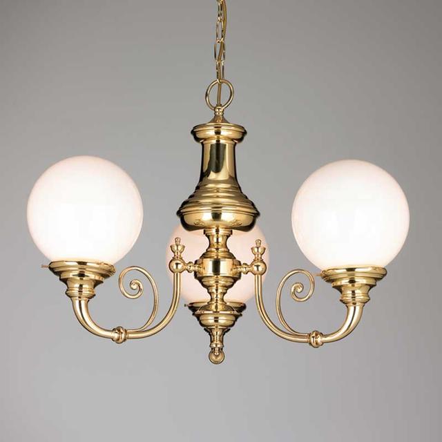 Brasserie Three Arm Pendant