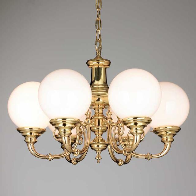 Brasserie Six Arm Pendant