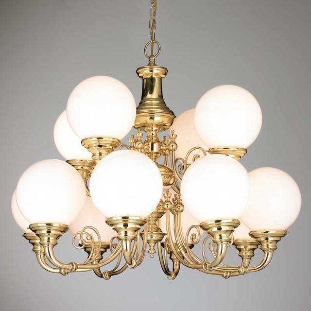 Brasserie Twelve Arm Pendant