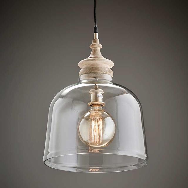 Florence pendant with mango wood top