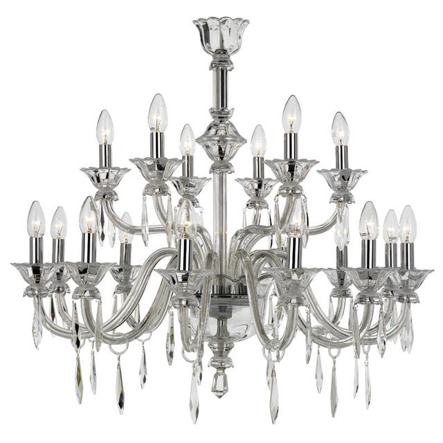 Crystal Eighteen Arm Chandelier