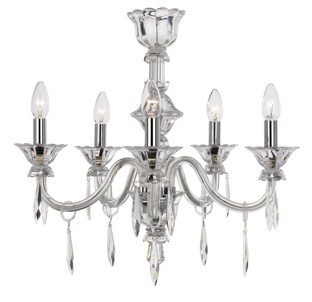 Crystal Five Arm Chandelier