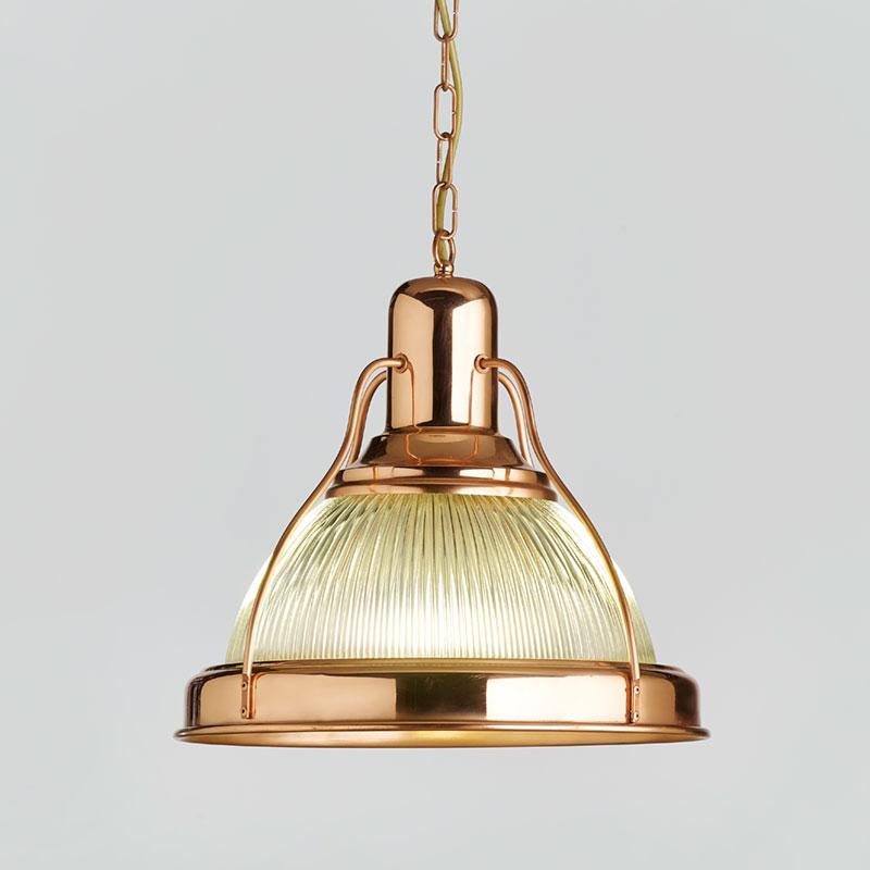 Medium prismatic pendant, polished copper Image 1