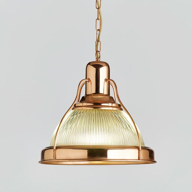 Medium Prismatic Pendant, Polished Copper