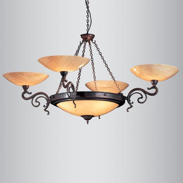 Nouveau Four Arm Pendant