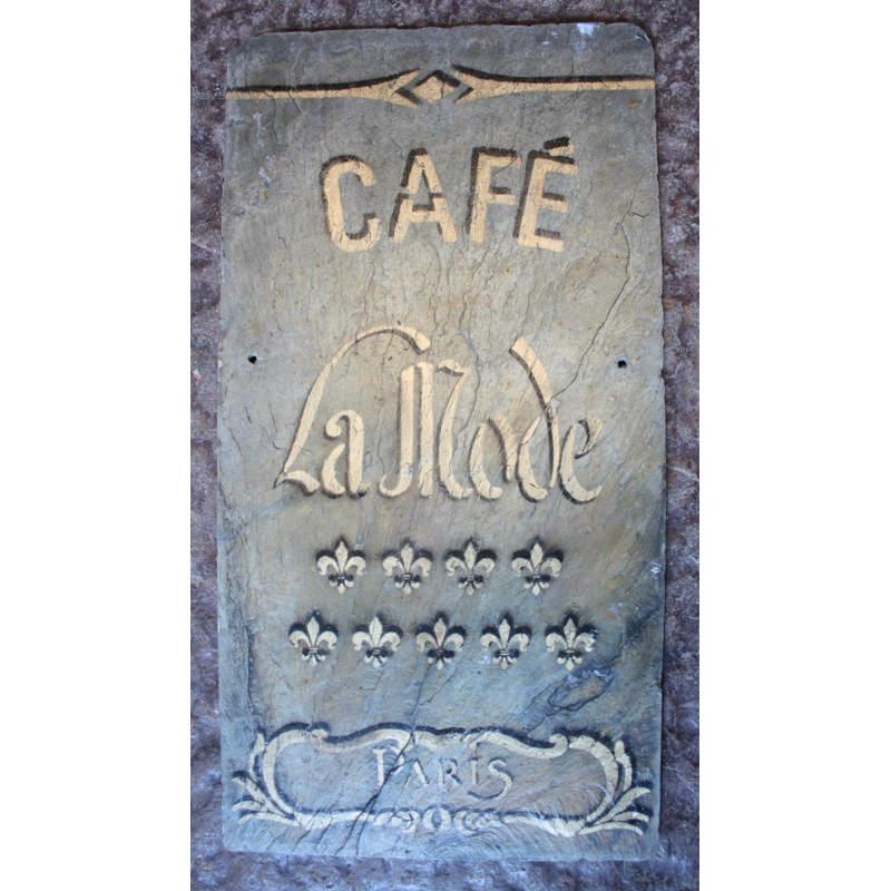Painted French slate sign - ATVMBRA3592