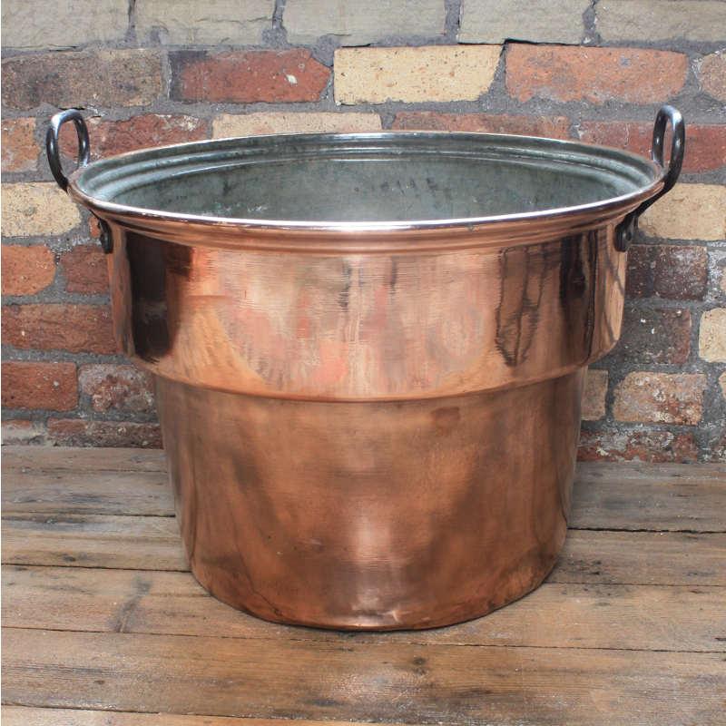 Antiqu copper log bin - ATVMBRA4052
