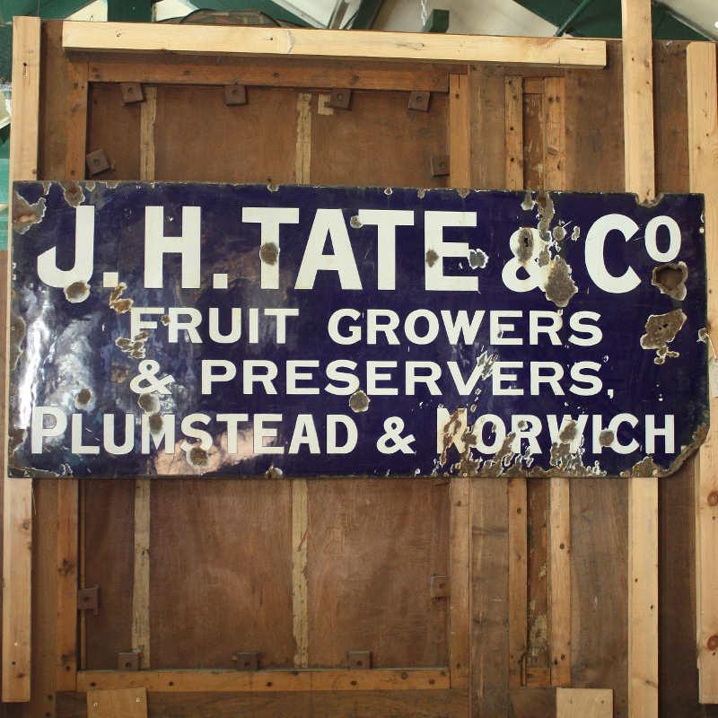 Vintage fruit growers enamel sign - ATVMBRA4077