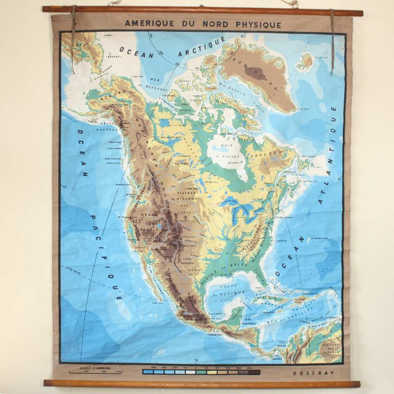 Large vintage French map Image 1