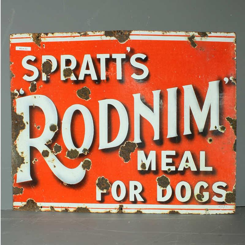 Vintage enamel dog food sign Image 1