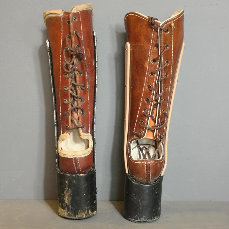 Pair of vintage prosthetic legs Image 1