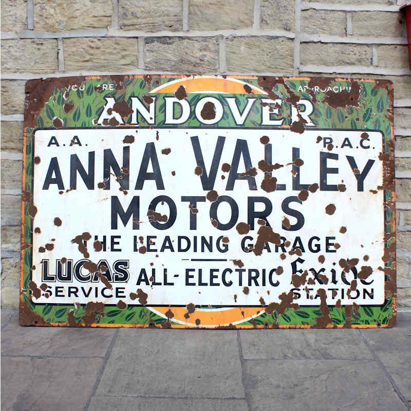 Vintage garage advert enamel sign Image 1