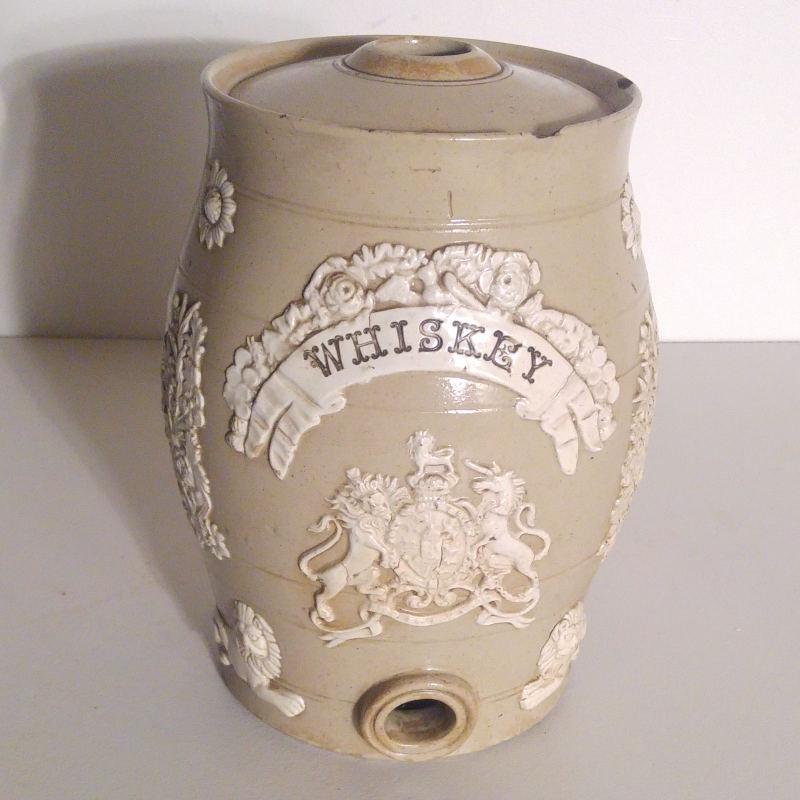 Victorian ceramic whiskey barrel Image 1