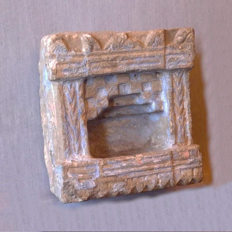 Carved stone candle holder Image 1