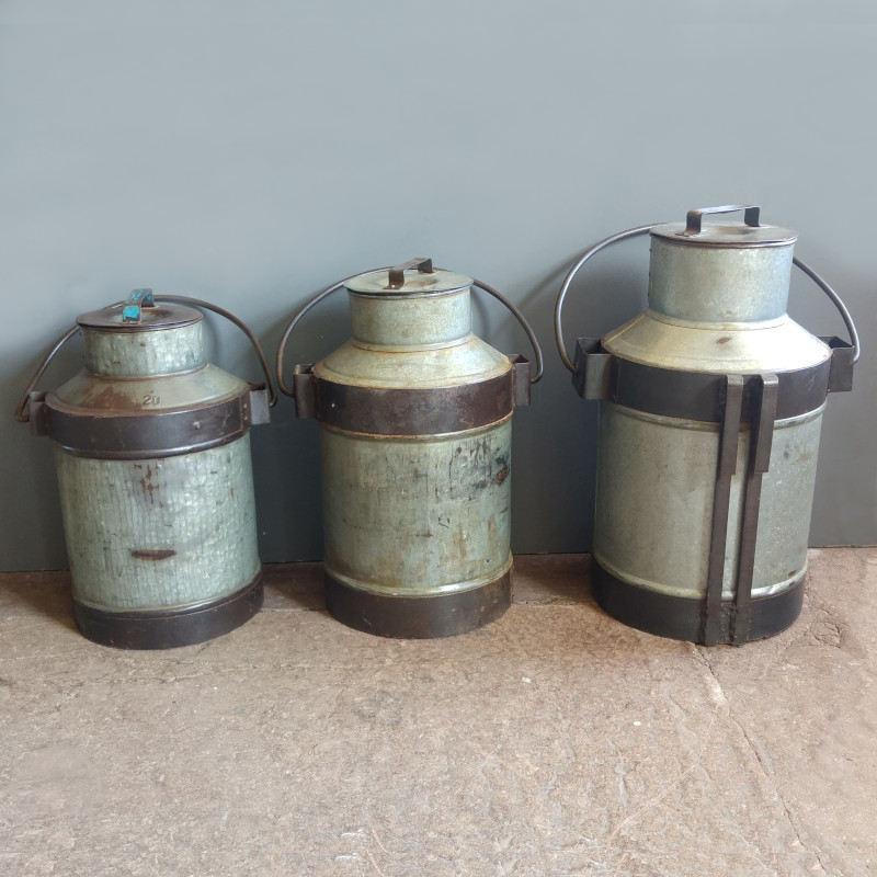 Vintage metal milk churn Image 1
