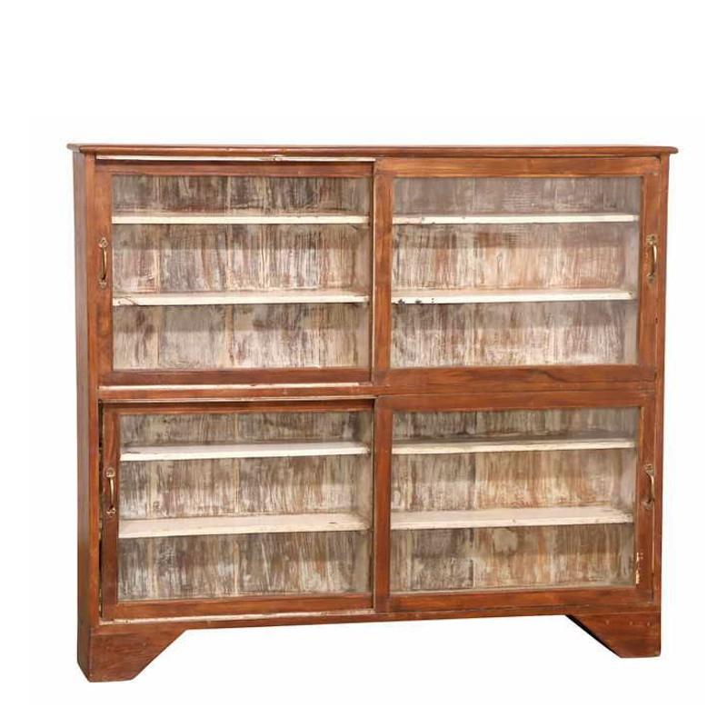 Wooden Haberdashery Glazed Cabinet Image 1