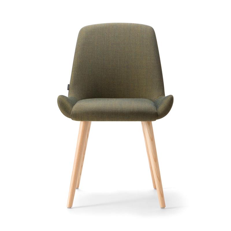 Kesy Side Chair Wooden Legs