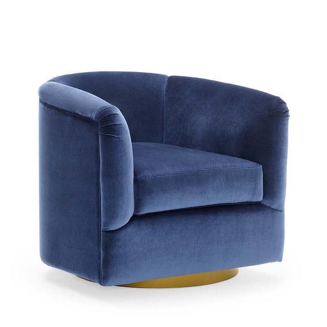 Firenze Lounge Chair, Circular Swivel Base